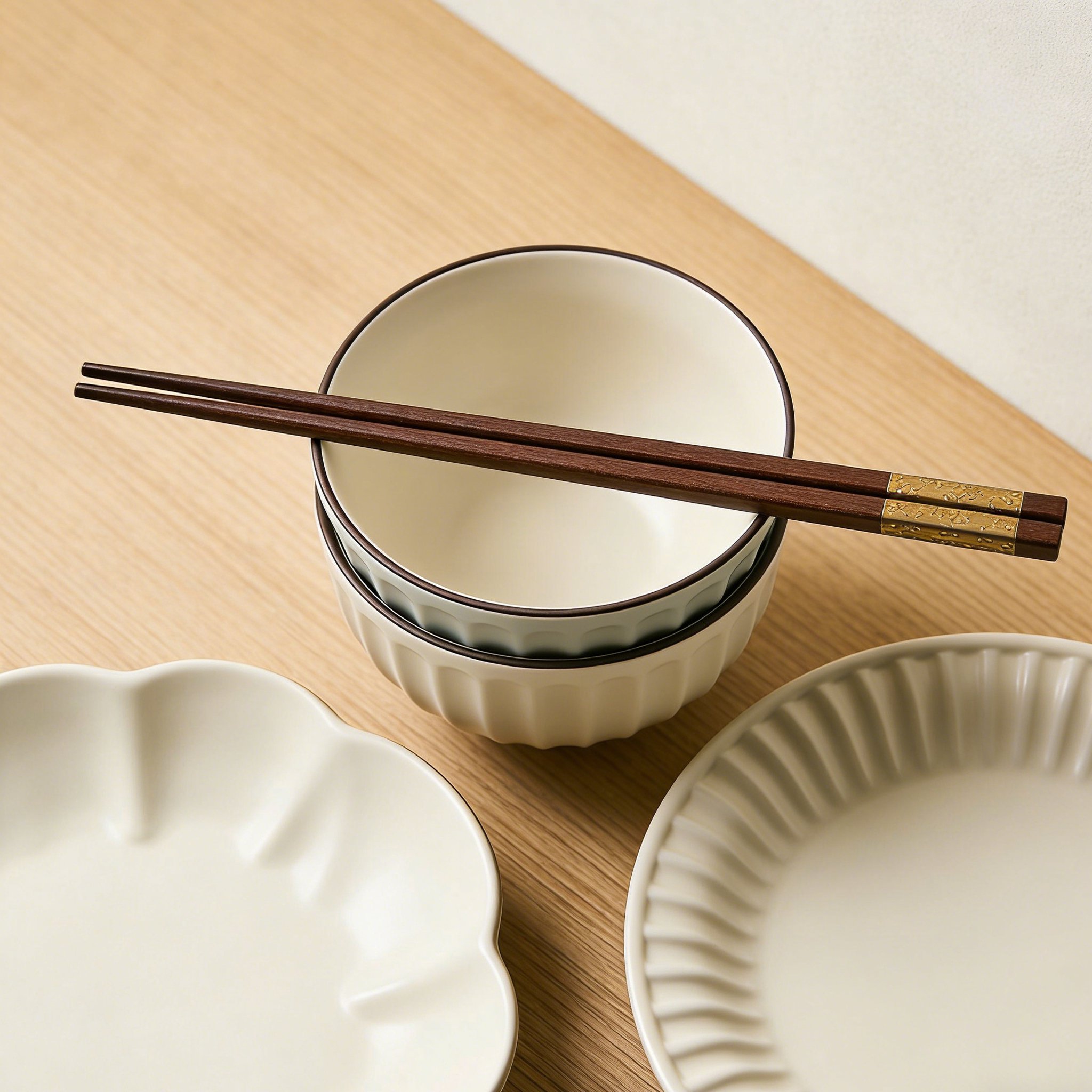 食器セット（お椀・お皿・箸）4人用