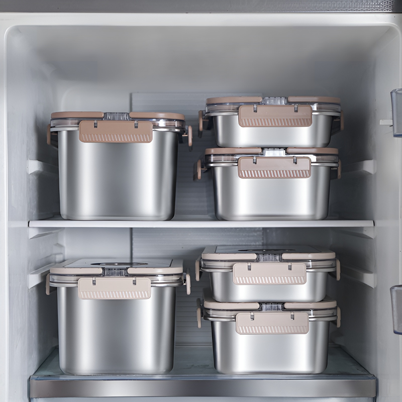Boîte de conservation en acier inoxydable