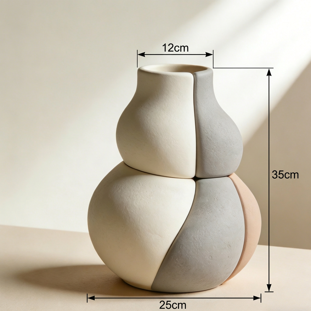 호리병 모양 화병 3종 세트 전체 이미지