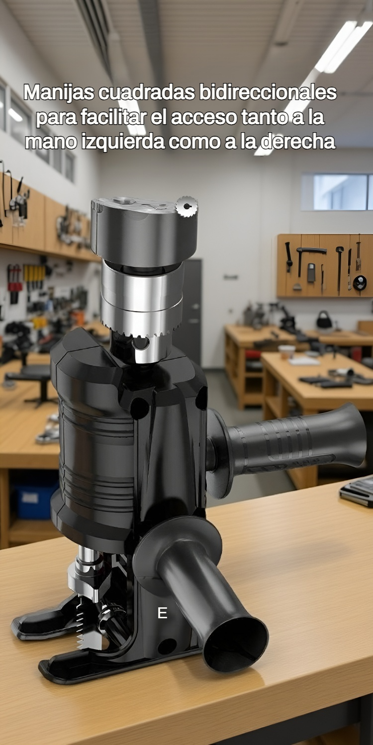 Vista lateral de la sierra multifuncional pequeña