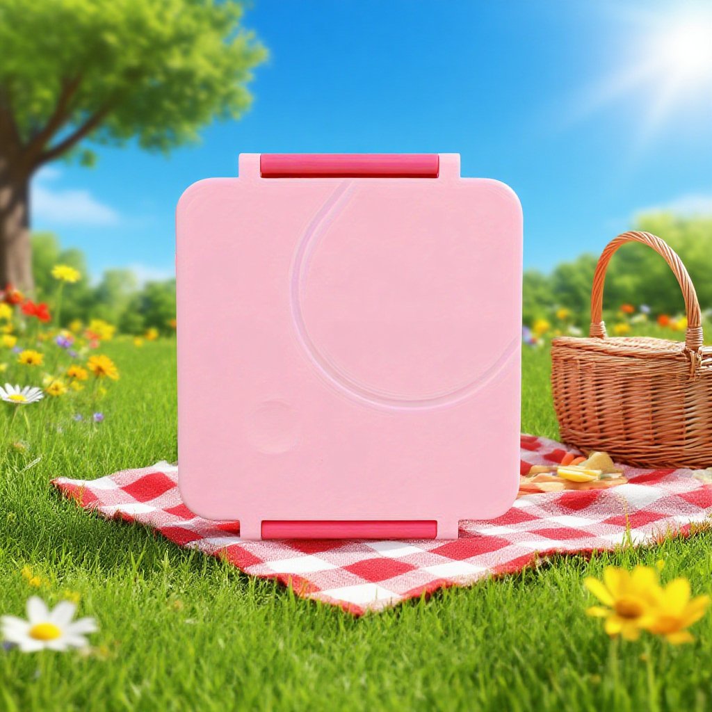 Eco-friendly lunch box with sturdy plastic and stainless steel