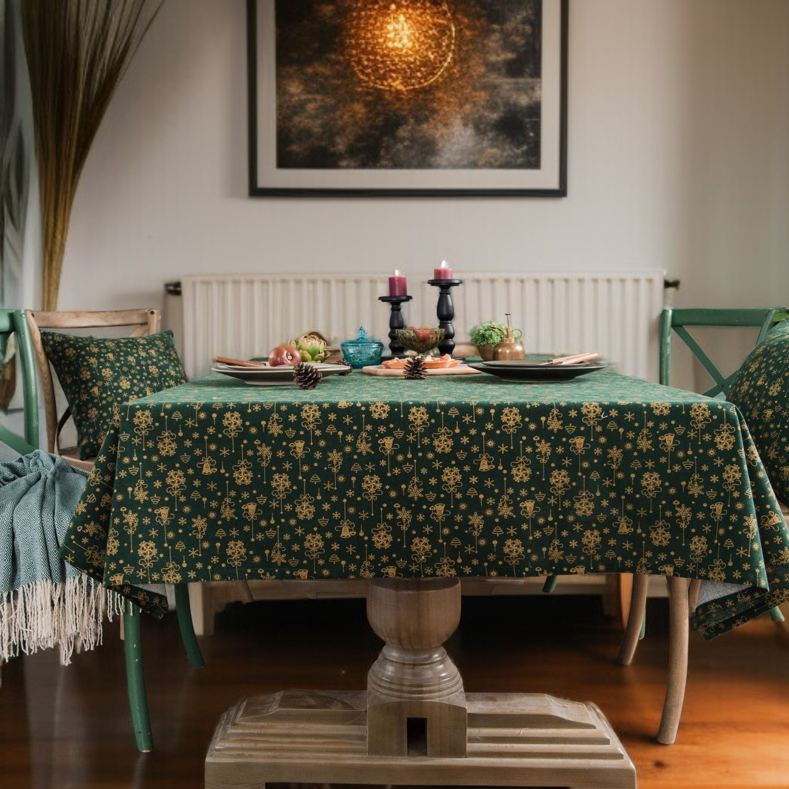 집들이 선물로 인기 있는 크리스마스 식탁보