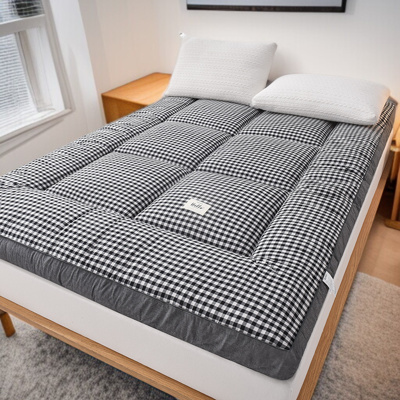 기숙사 학생 매트리스 두꺼운 진드기 방지 매트리스 이불 보호대 피부 친화 벨벳 학생 기숙사 요 접이식 침대 쿠션