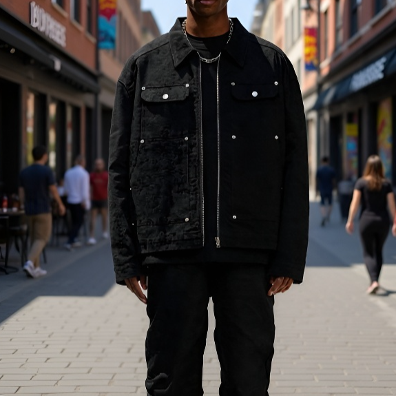 남녀 헤비 재킷 캐주얼 톱 징 데님 코트 재킷 패치 집업 데님 코트