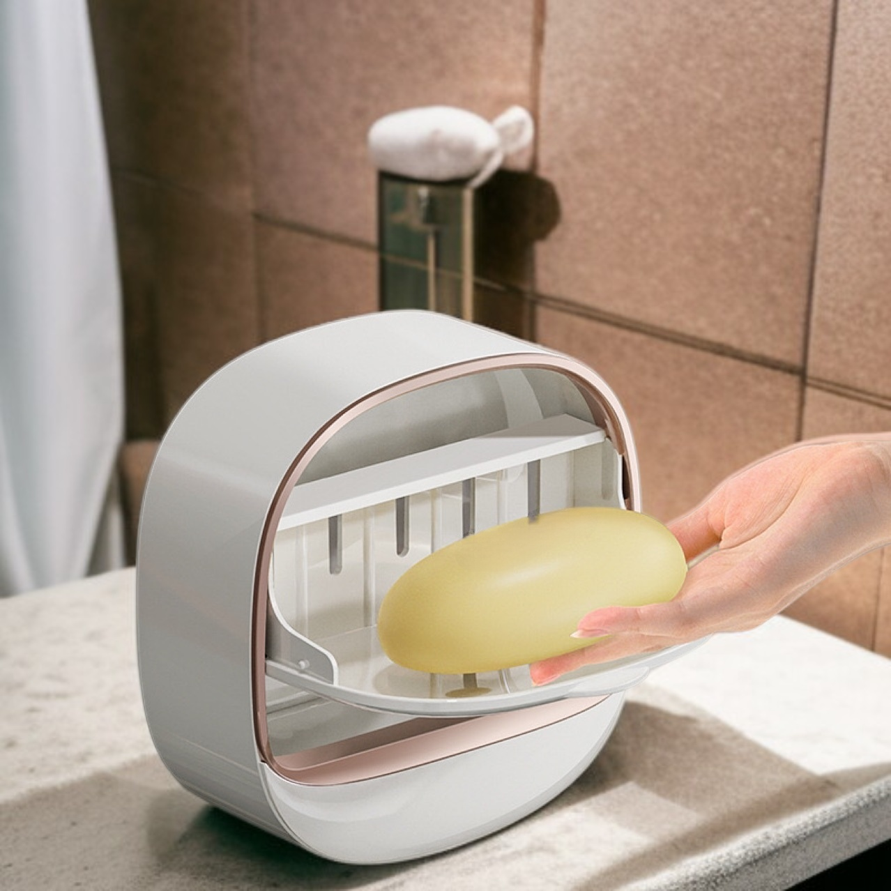 壁掛式輕奢肥皂盒