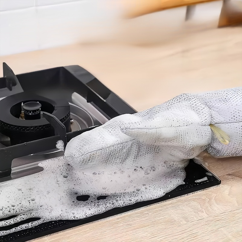  Waterproof Heat-Resistant Extended Steel Mesh Gloves