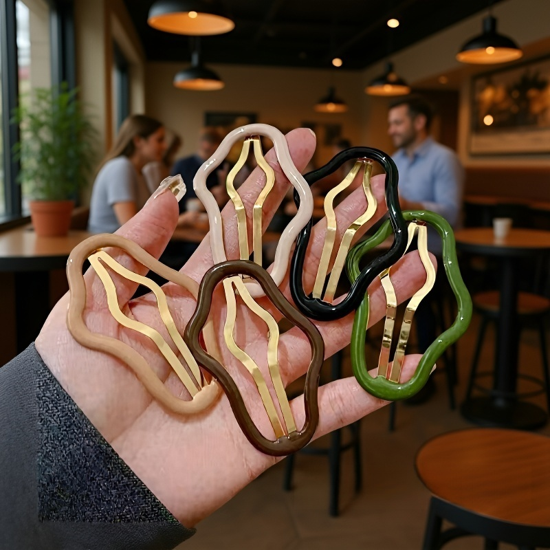 5개의 헤어 클립, 구름 모양의 얇은 앞머리 클립, 머리 장식