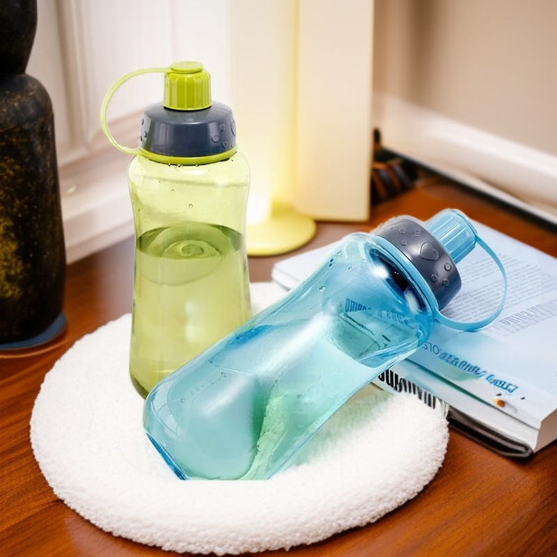 كوب شاي بلاستيكي بسعة كبيرة 1500 مل مع مصفاة، كوب رياضي محمول