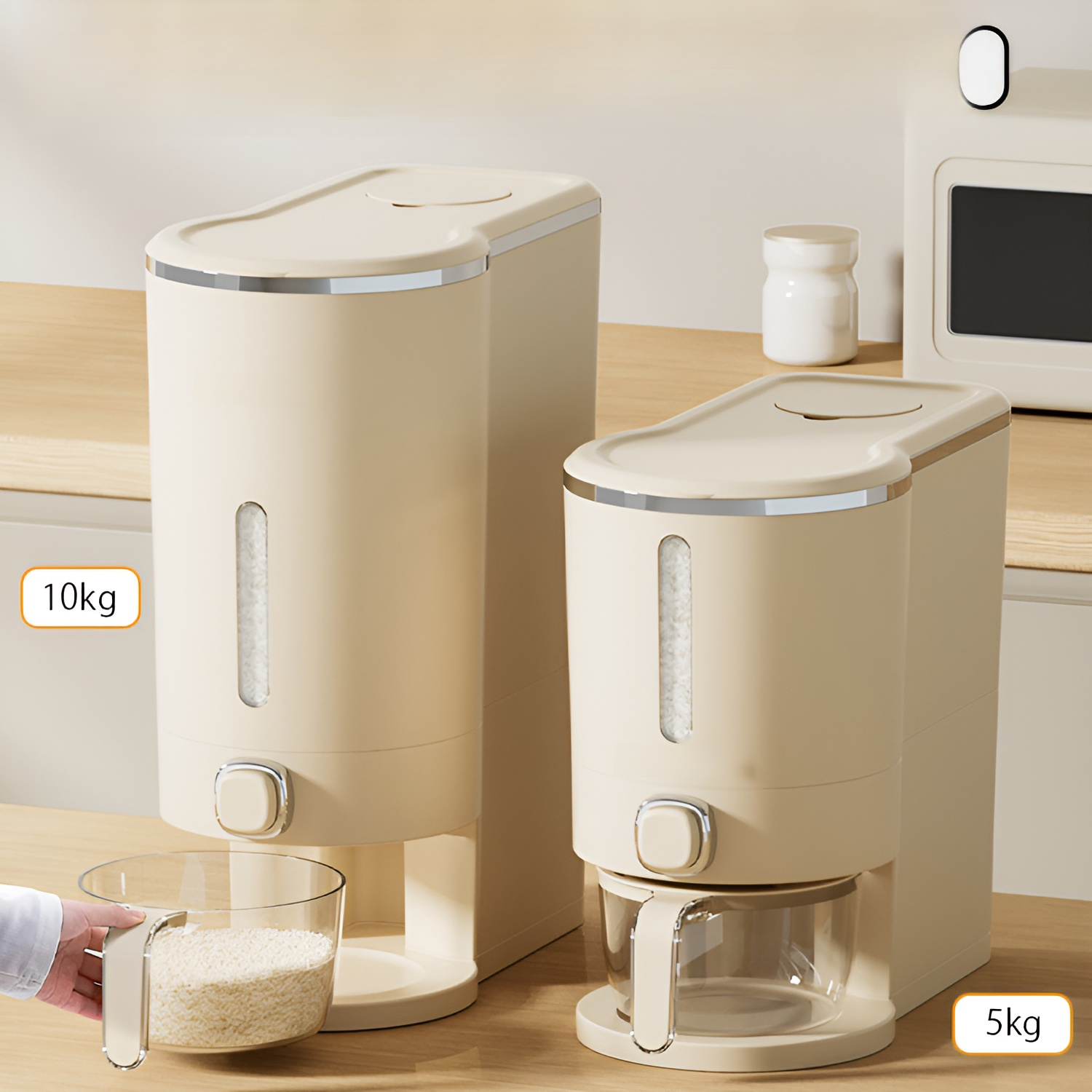 Press-down moisture-proof rice box