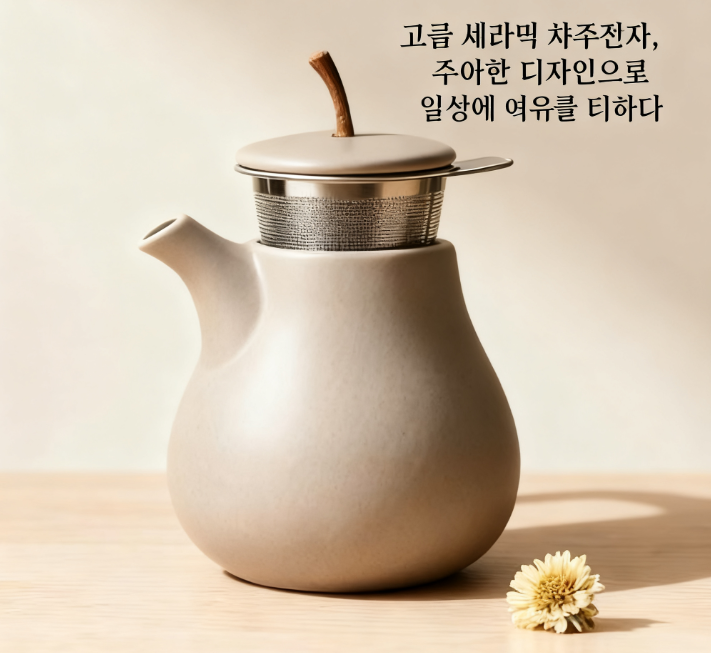 엘레강스 세라믹 티팟