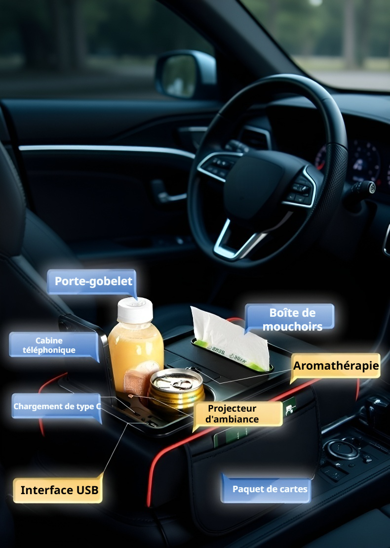 Pad rehausseur de hauteur pour accoudoir auto