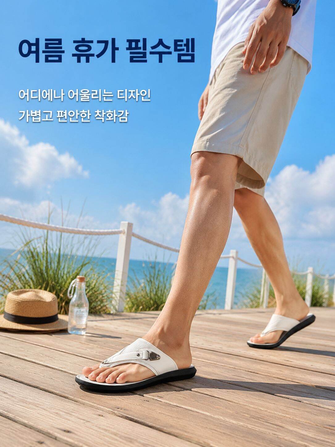 빅사이즈 남성용 통기성 샌들