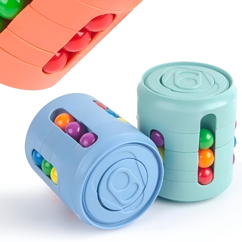 指先おもちゃ缶ボールコマ