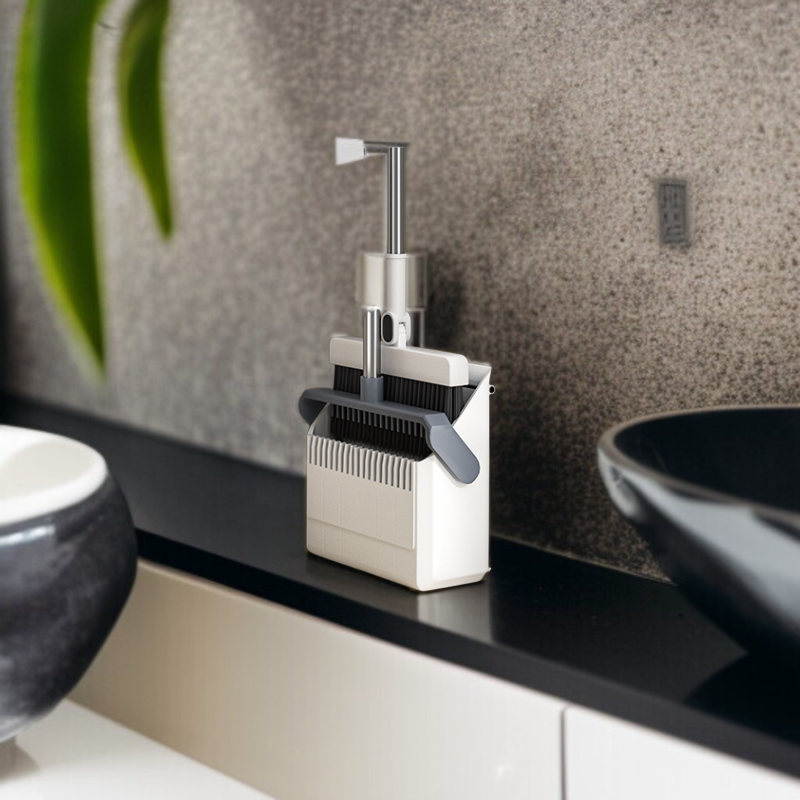 가정용 라지 두꺼운 빗자루 세트 편리한 수납 리린 접이식 쓰레받기 내구 쓰레받기 세트 두꺼운 쓰레받기 세트