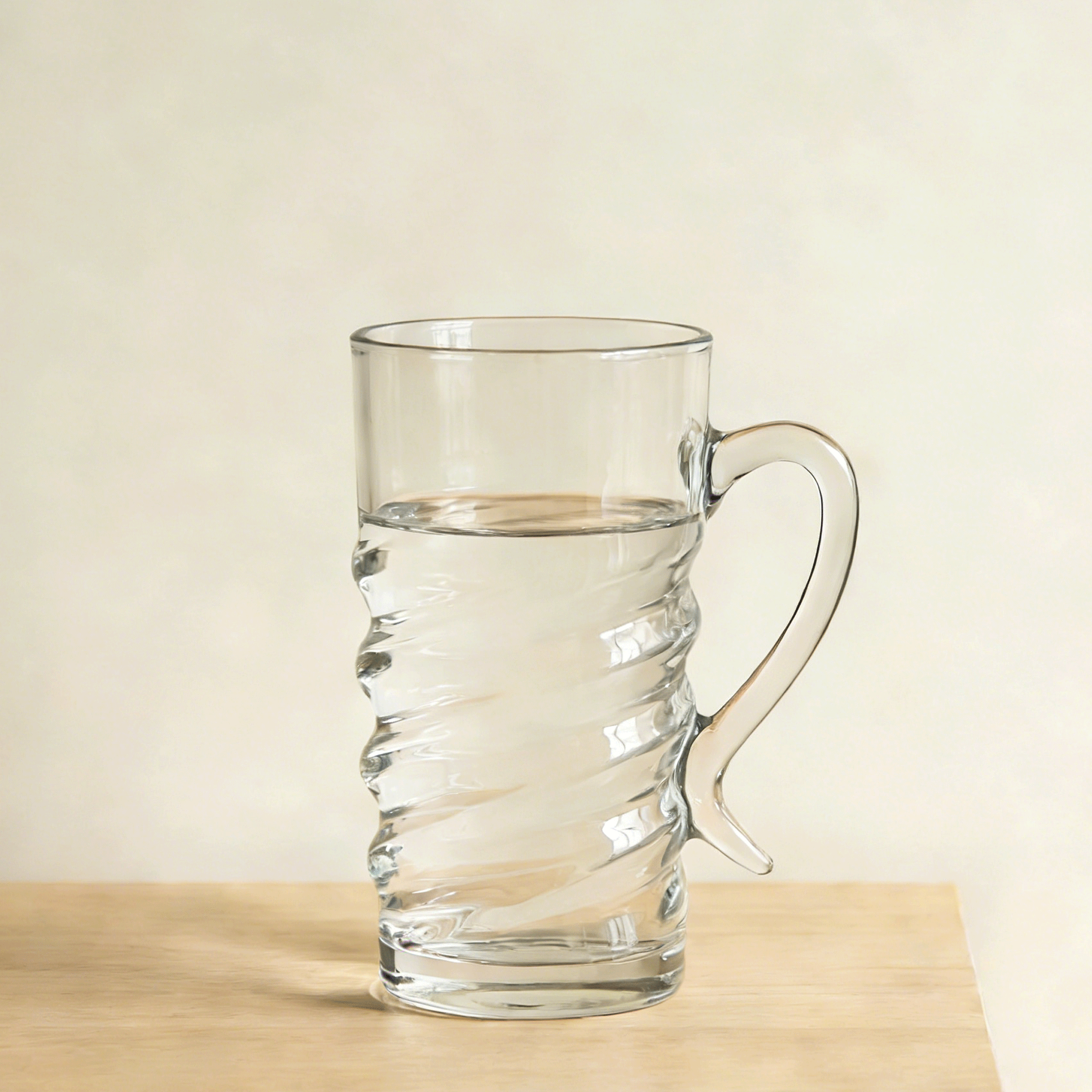  Set de 3 copas de vidrio modernas