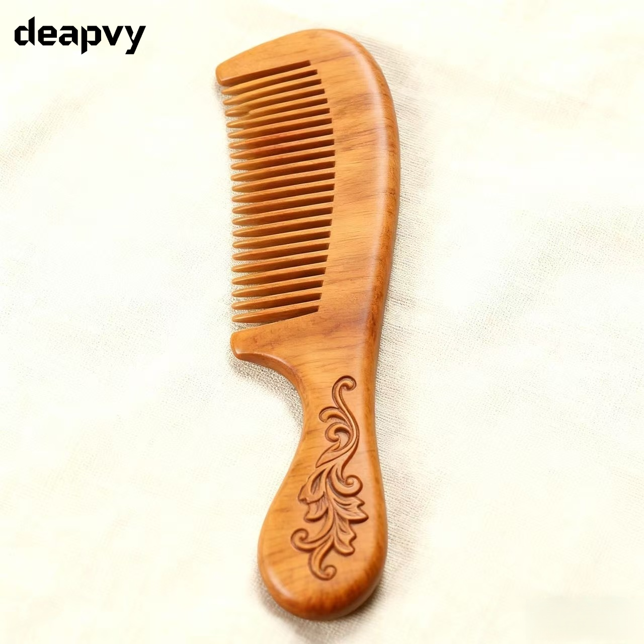 핸드메이드 복숭아나무 빗의 디테일