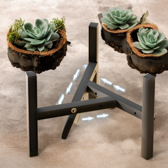 キャスター付き観葉植物スタンドで楽々移動