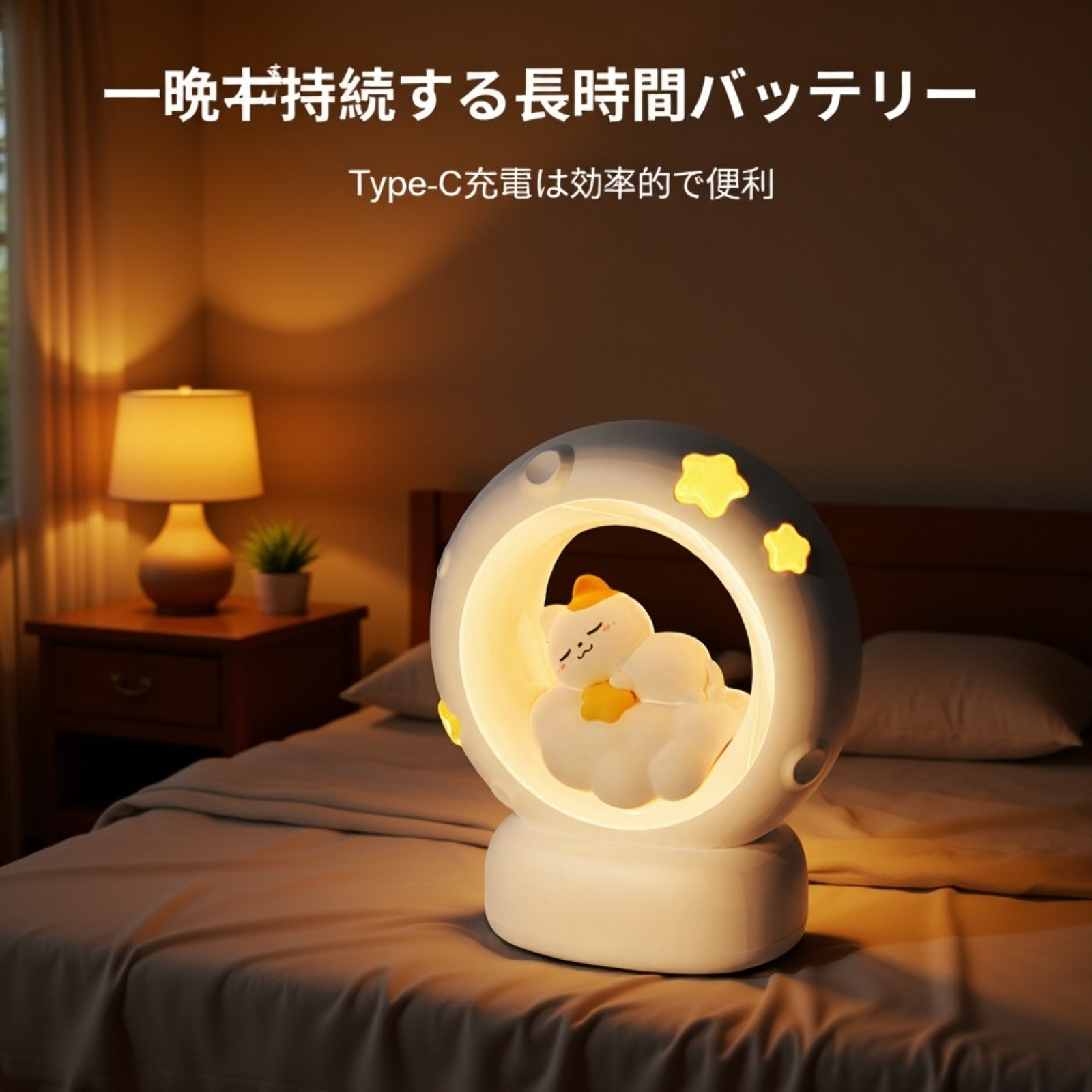 おしゃれインテリアに合う猫型照明