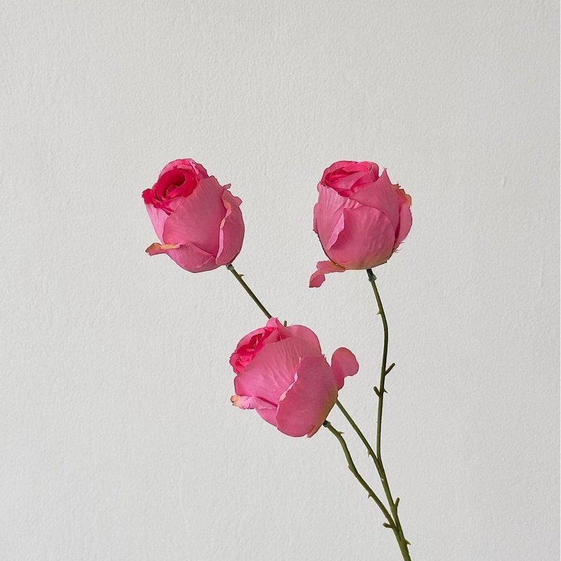 ウェディング用ローズピンク造花 ミニフラワーデコレーション