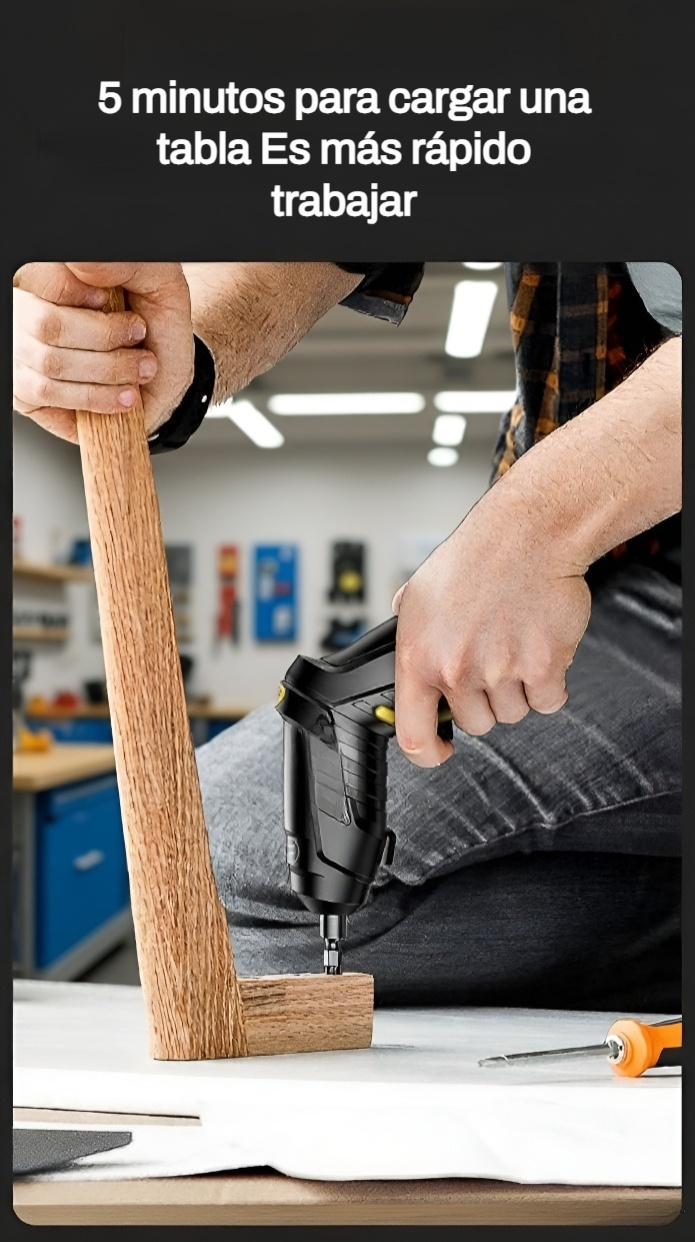 Destornillador inalámbrico ligero y ergonómico