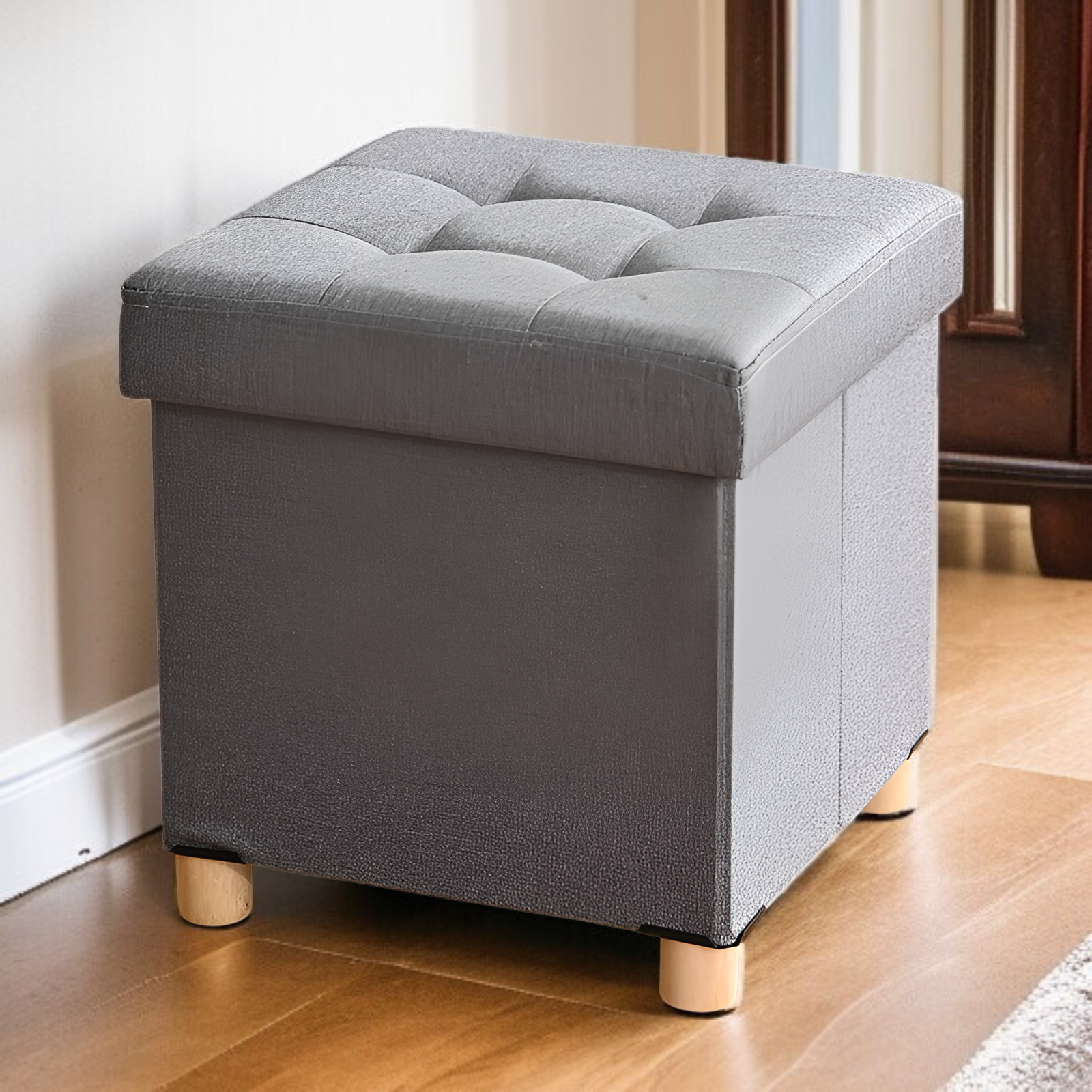 가정용 수납 걸상 다용도 접이식 소파 보강형 수납 걸상 수납 기능 수납 걸상