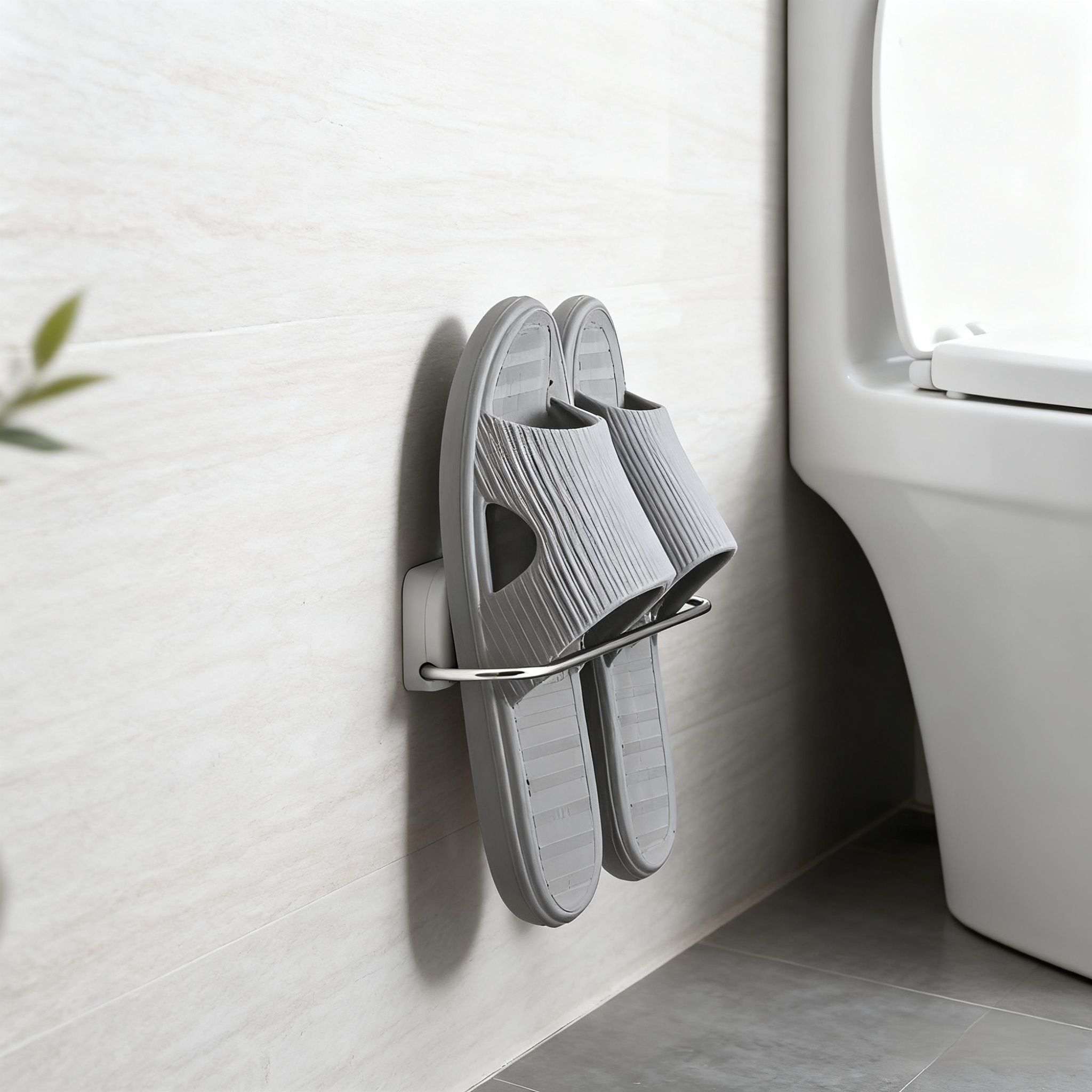 Porte-chaussures de salle de bain mural sans perçage