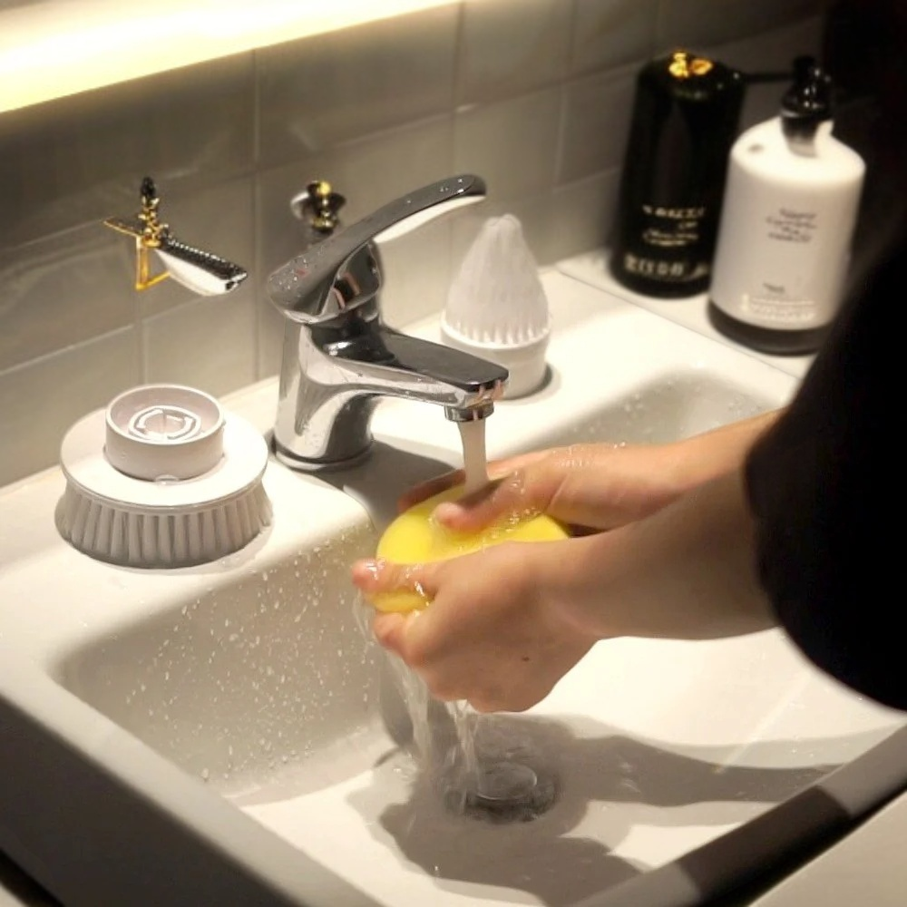 휴대용 무선 전동 청소 브러쉬