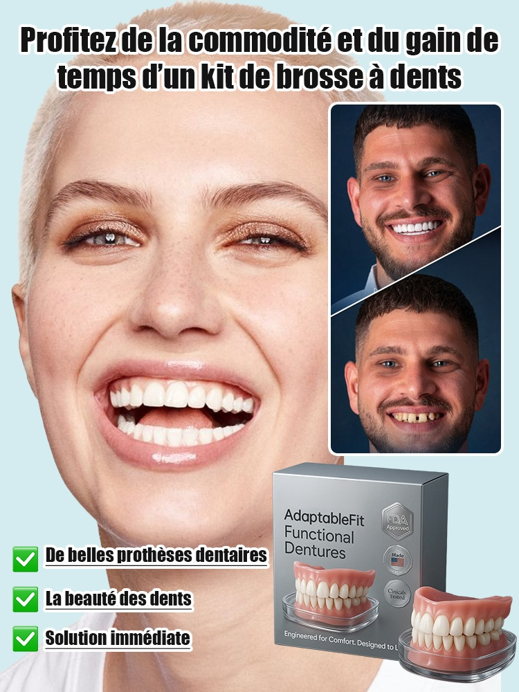 Ensemble prothétique confortable pour un soutien facial optimal, recommandé par les experts