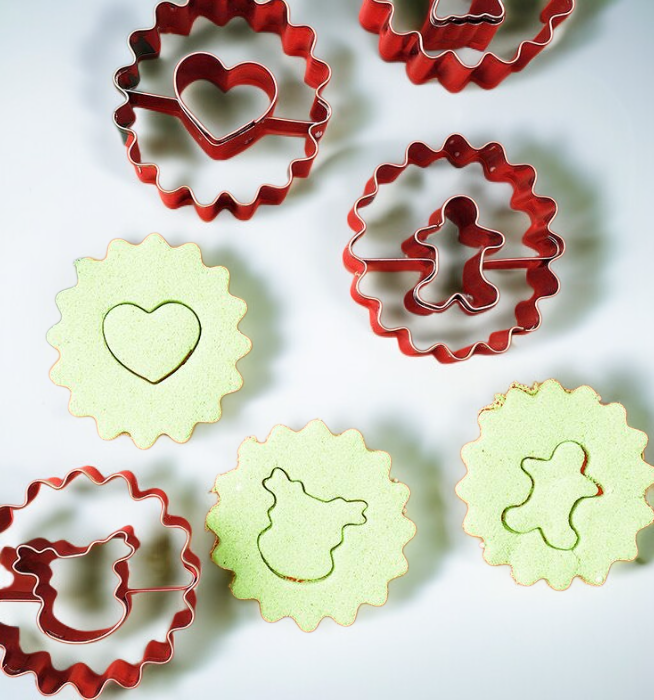 แม่พิมพ์คุกกี้คริสต์มาสลายกวางเรนเดียร์