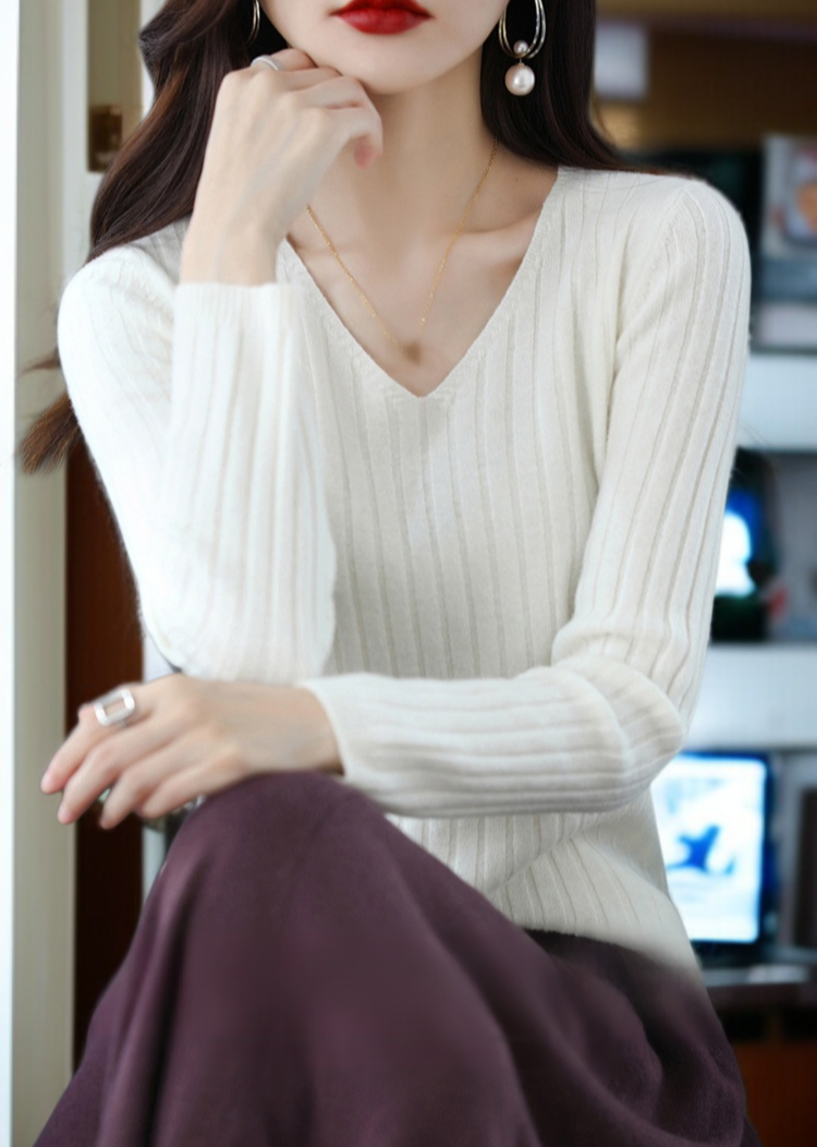 여성 캐시미어 긴팔 니트 스웨터 보들보들 니트 이너 니트 레깅스 추동 풀오버 니트 스웨터