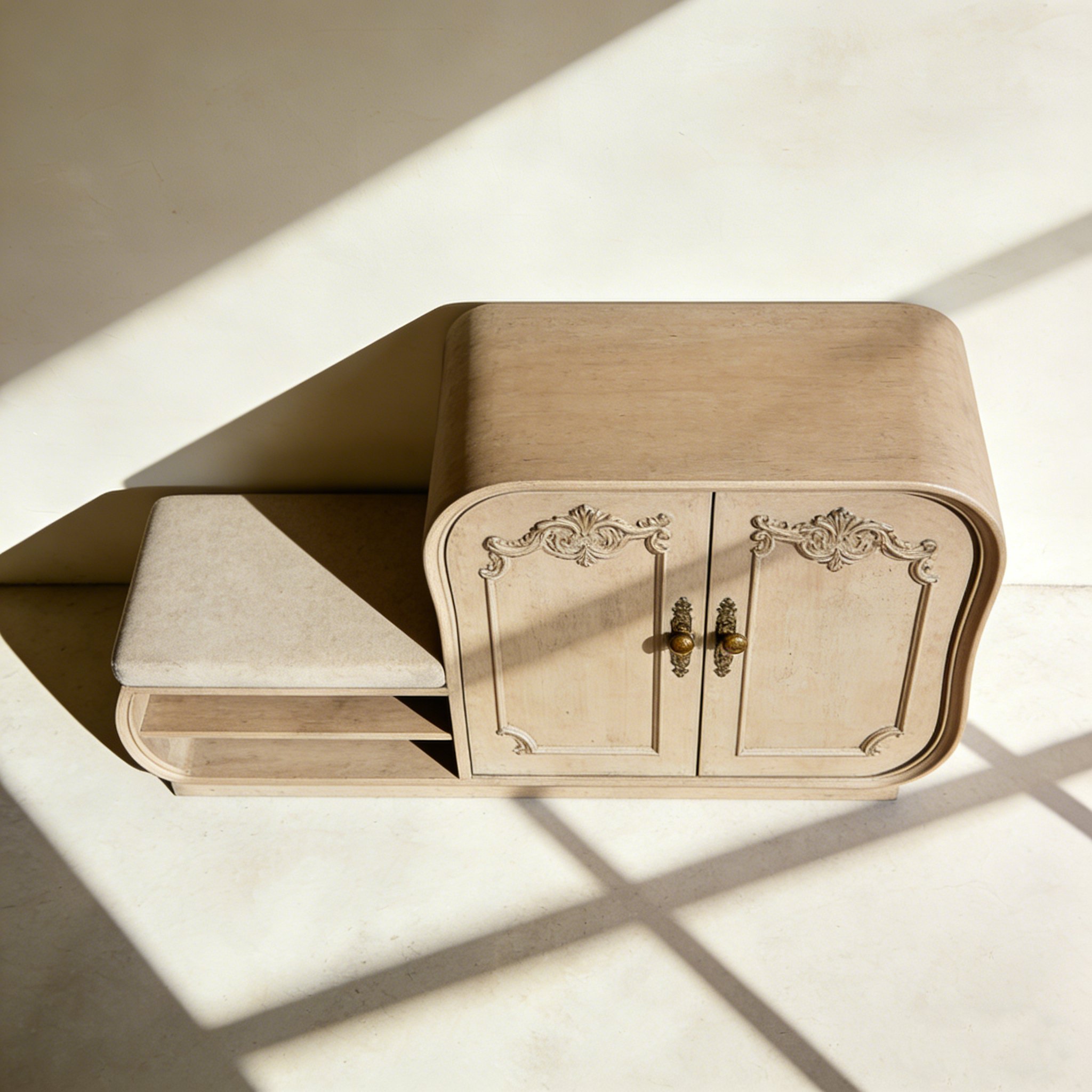 Banc de rangement à chaussures
