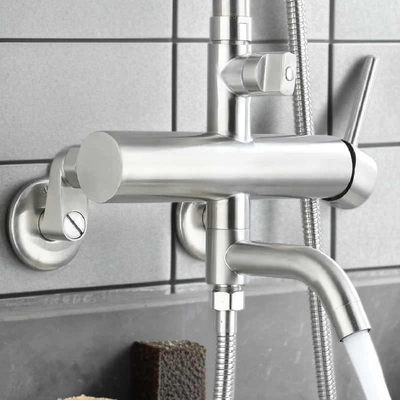 ローションポンプ付きシャワーヘッドセット SUS304ステンレス製