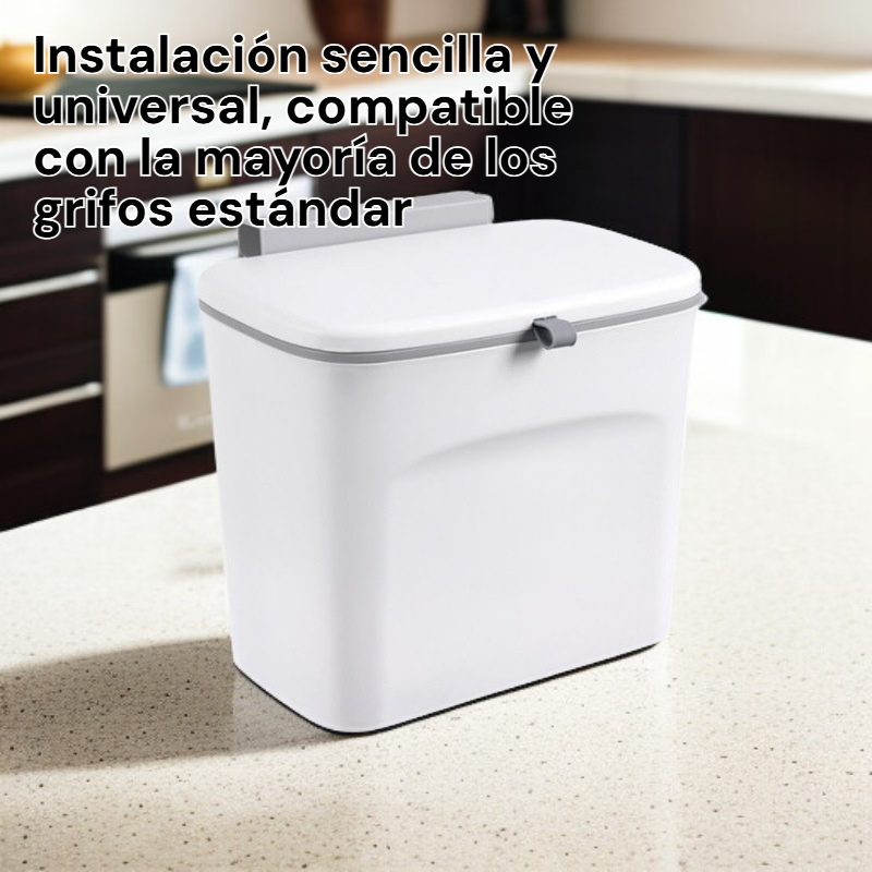 Cubo de basura deslizante para puerta de gabinete, colgante para cocina y baño