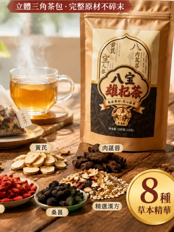【男人大補茶】八寶雄杞茶