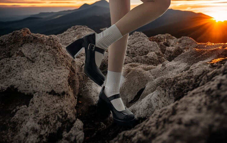 履きやすいワンストラップデザインのメアリージェーン