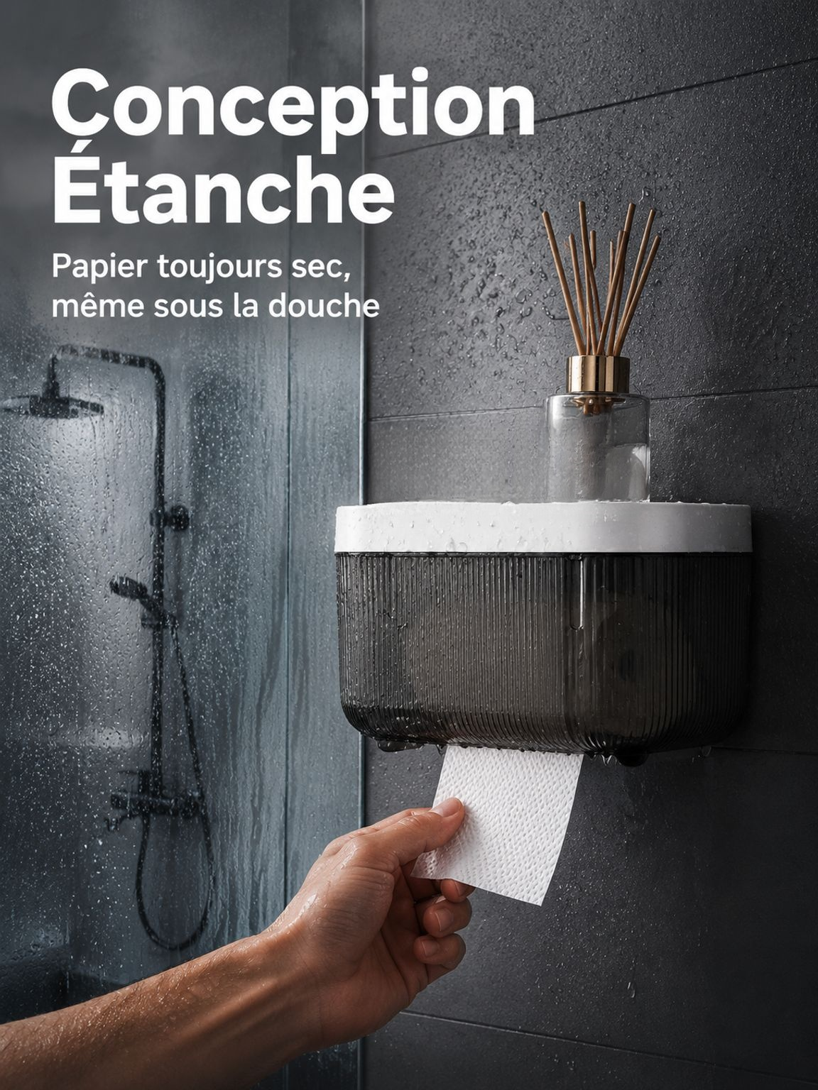 Organisateur multifonction pour comptoir de salle de bain