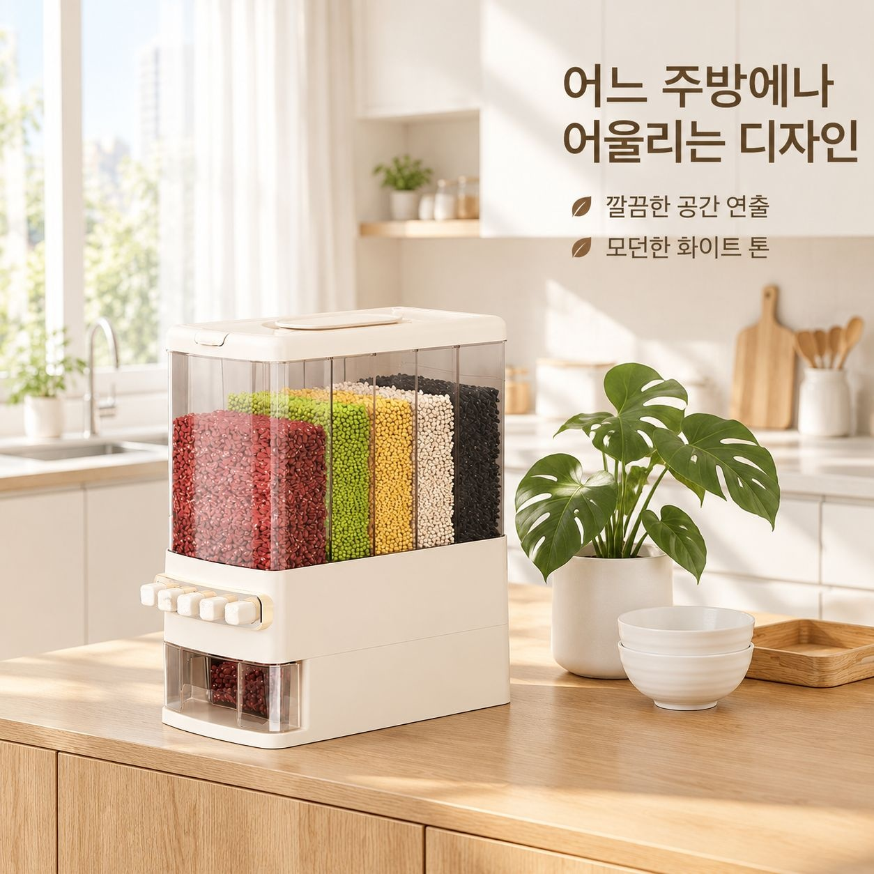 사각 칸막이형 곡물 보관함