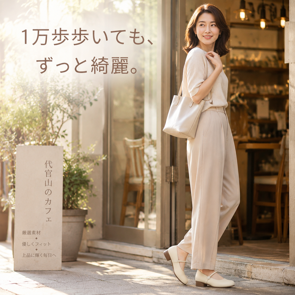 フレンチレトロカメリアメリージェーンシューズ