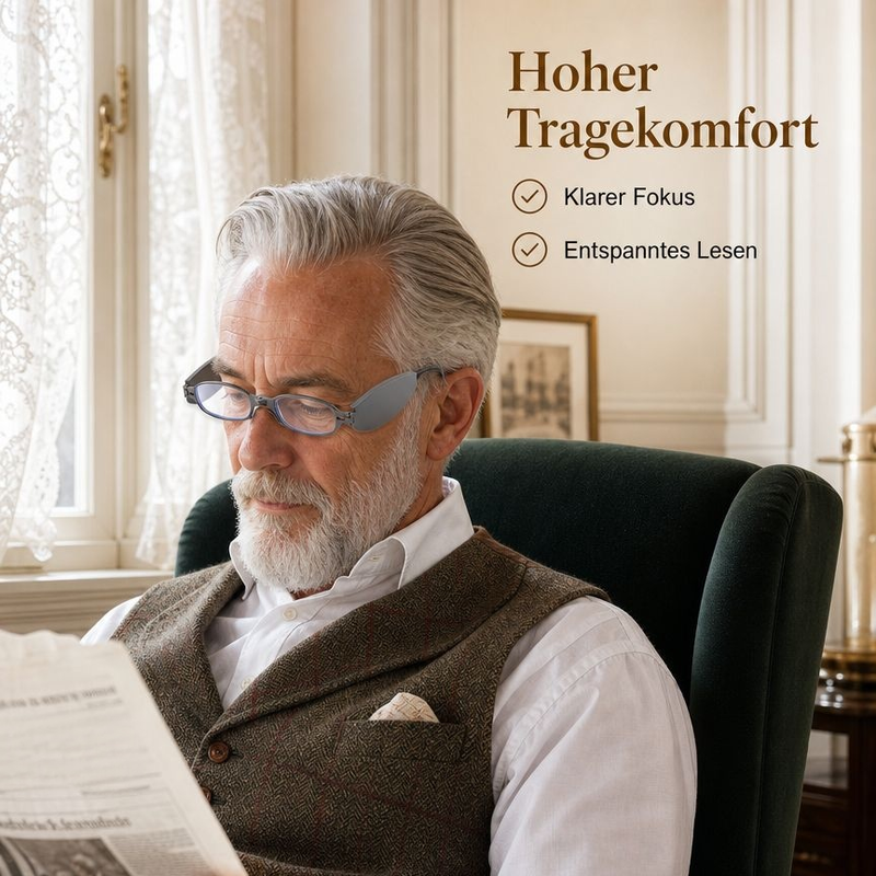 Tragbare faltbare Lesebrille für ältere Menschen