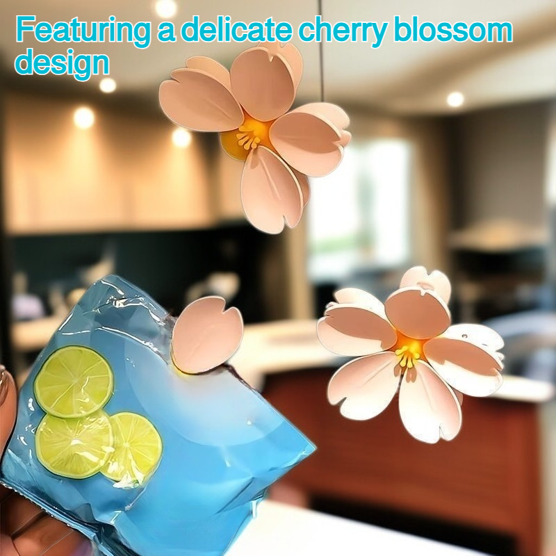 Cherry blossom sealing clip