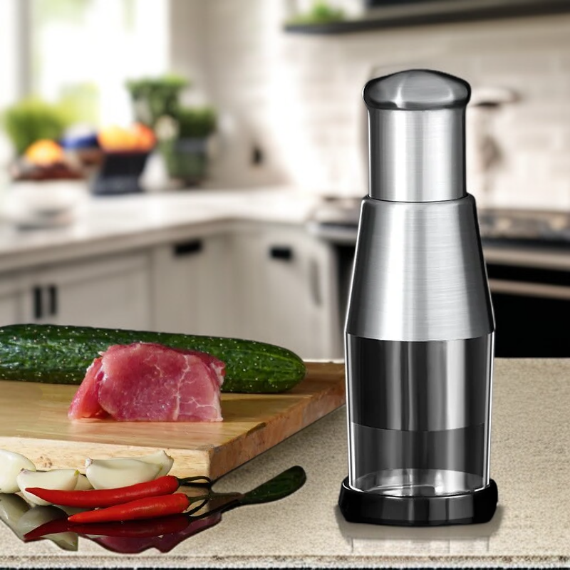 手動みじん切り器 ステンレス製 にんにくみじん切り包丁