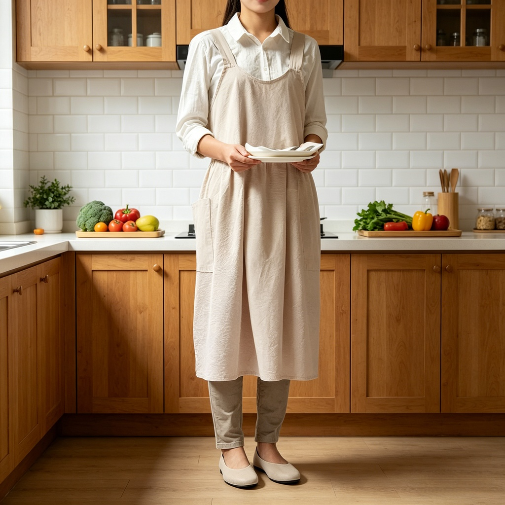 한국 스타일 패션 앞치마