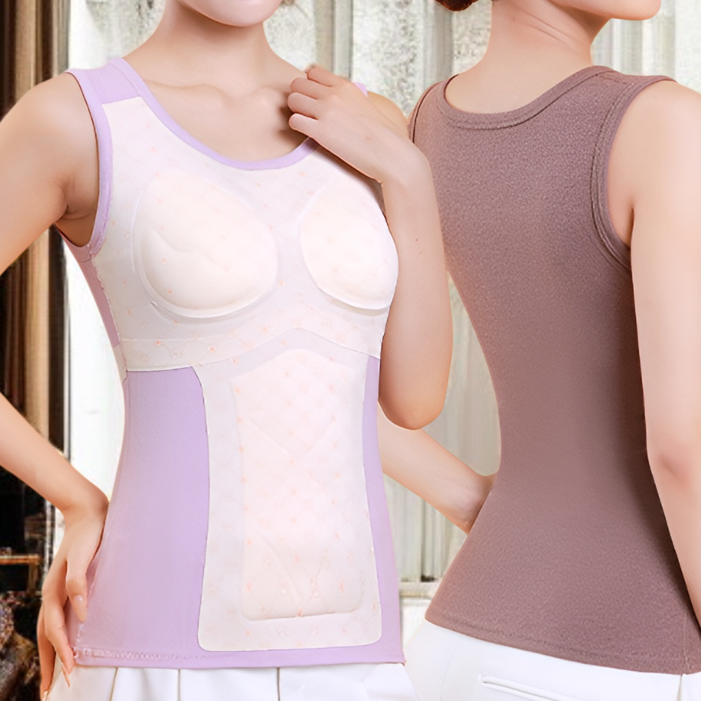 여성용 브래지어 덕융 보온 조끼
