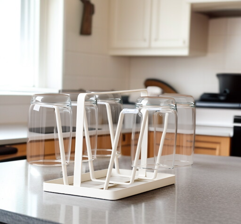 رف أكواب متعدد الطبقات لتخزين أكواب القهوة