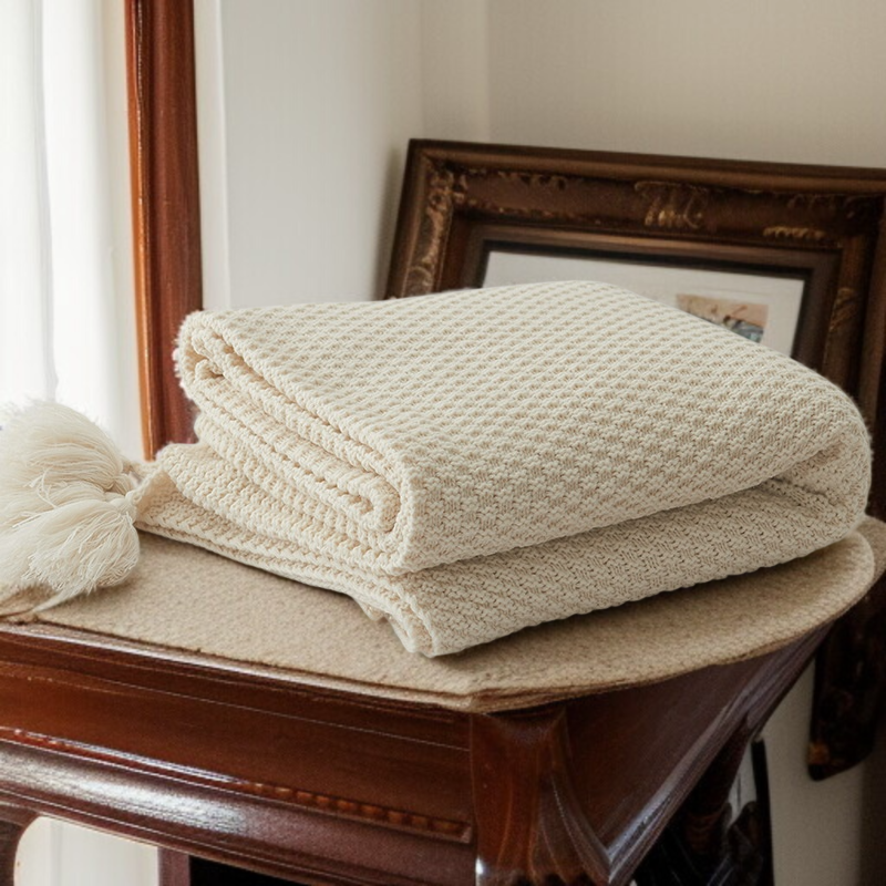 Woolen Blanket Blanket Office Scandinavian Style Knitted Leisure