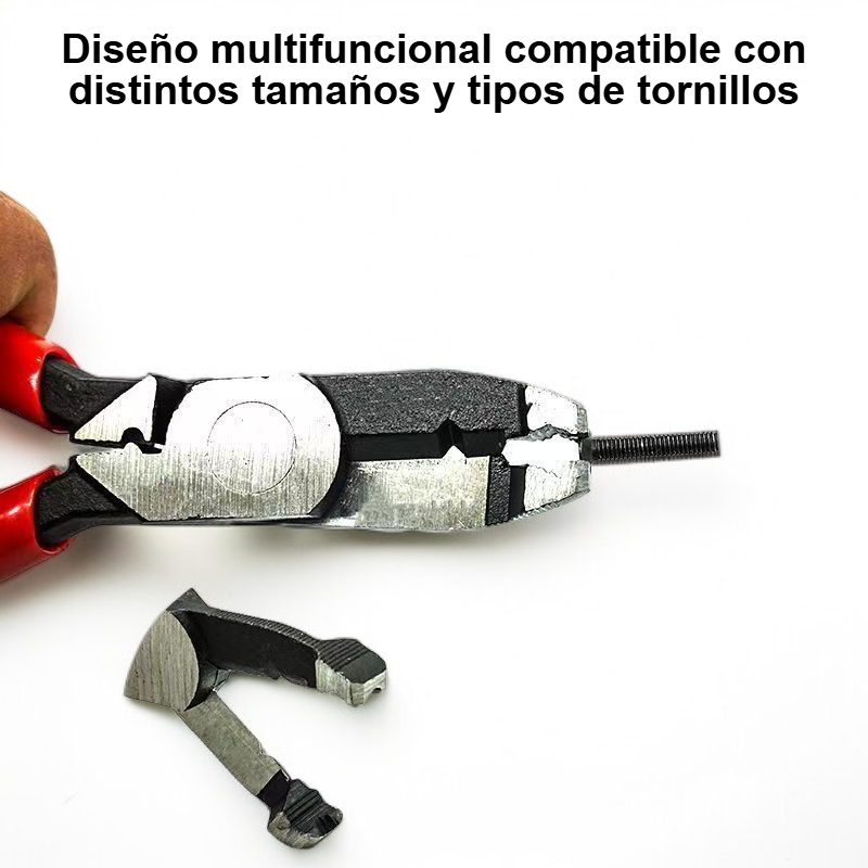 Extractor de tornillos multifuncional para quitar tornillos dañados y oxidados.