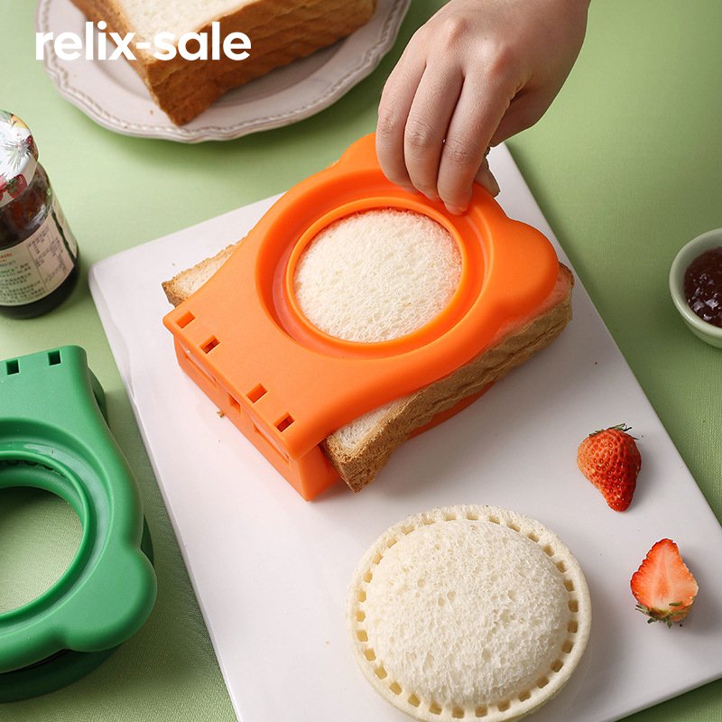 อุปกรณ์อบขนม: พิมพ์ตัดแซนวิชรูปวงกลม (ชุด 4 ชิ้น)