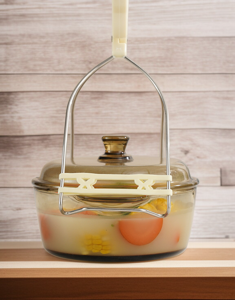 Heavy-duty extended stainless steel clip for cooking