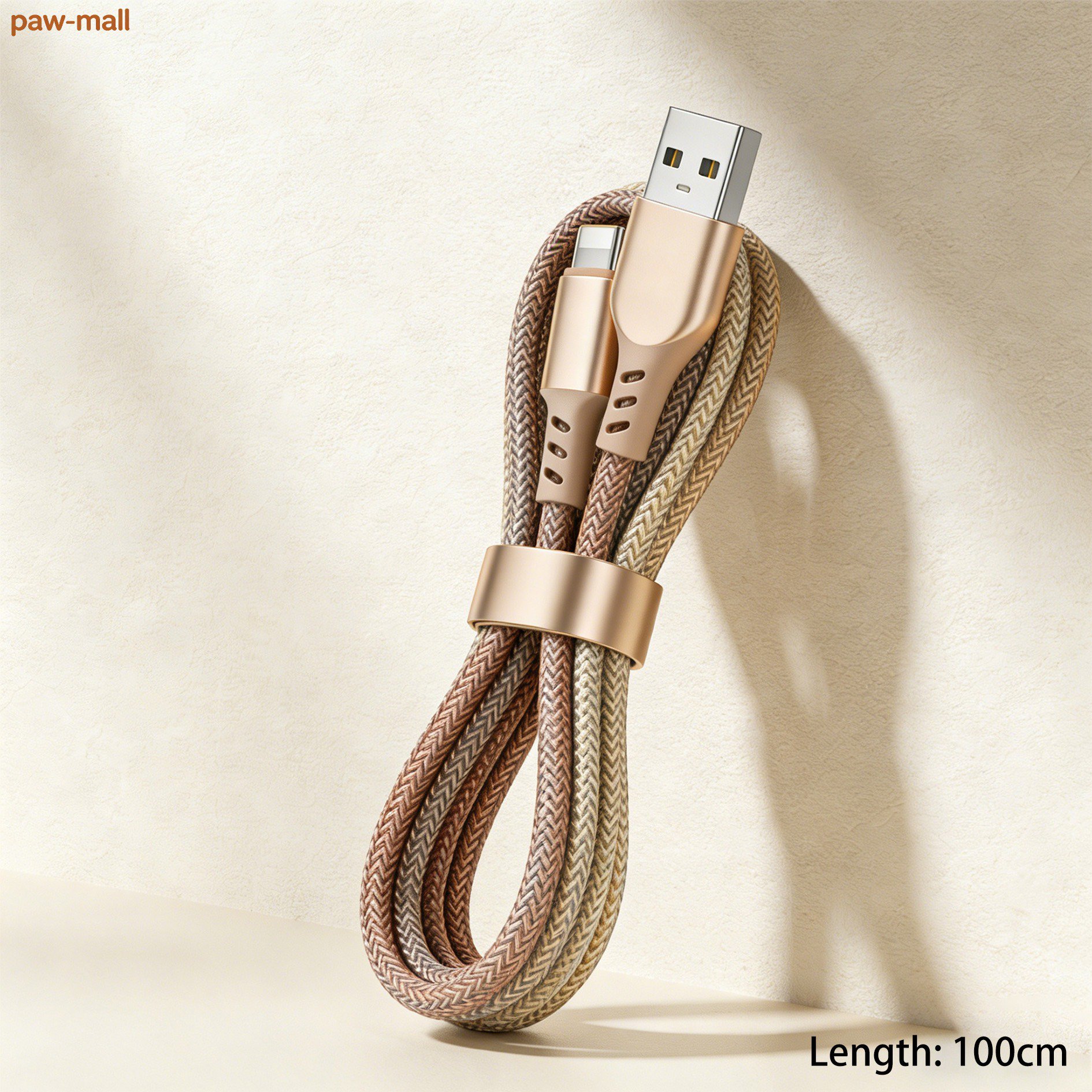 Quick charging USB cable for mobile devices