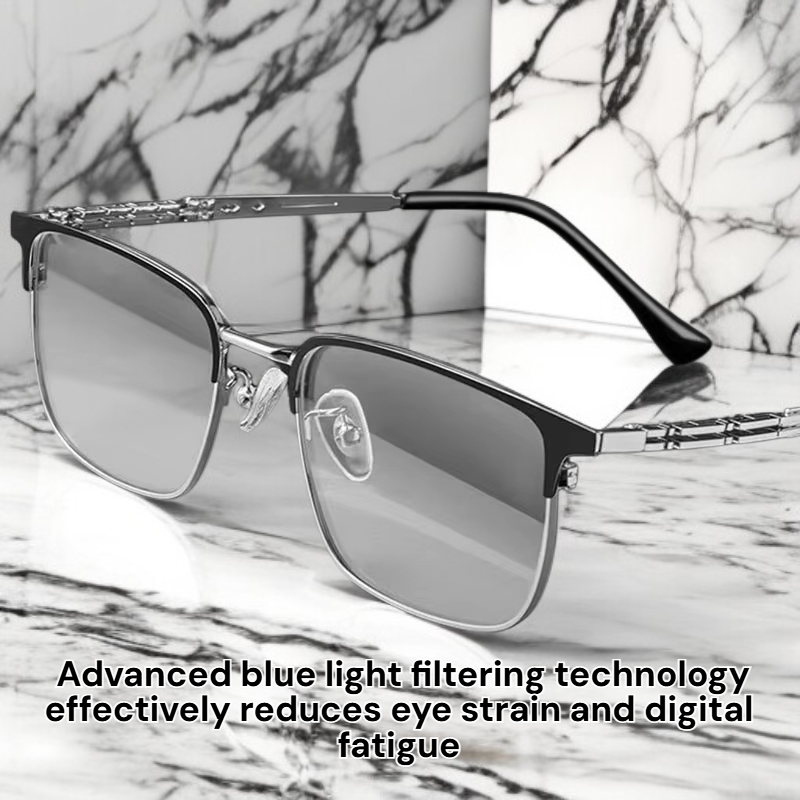 Premium Blue Light Filter Reading Glasses for Seniors—Fatigue Relief Design